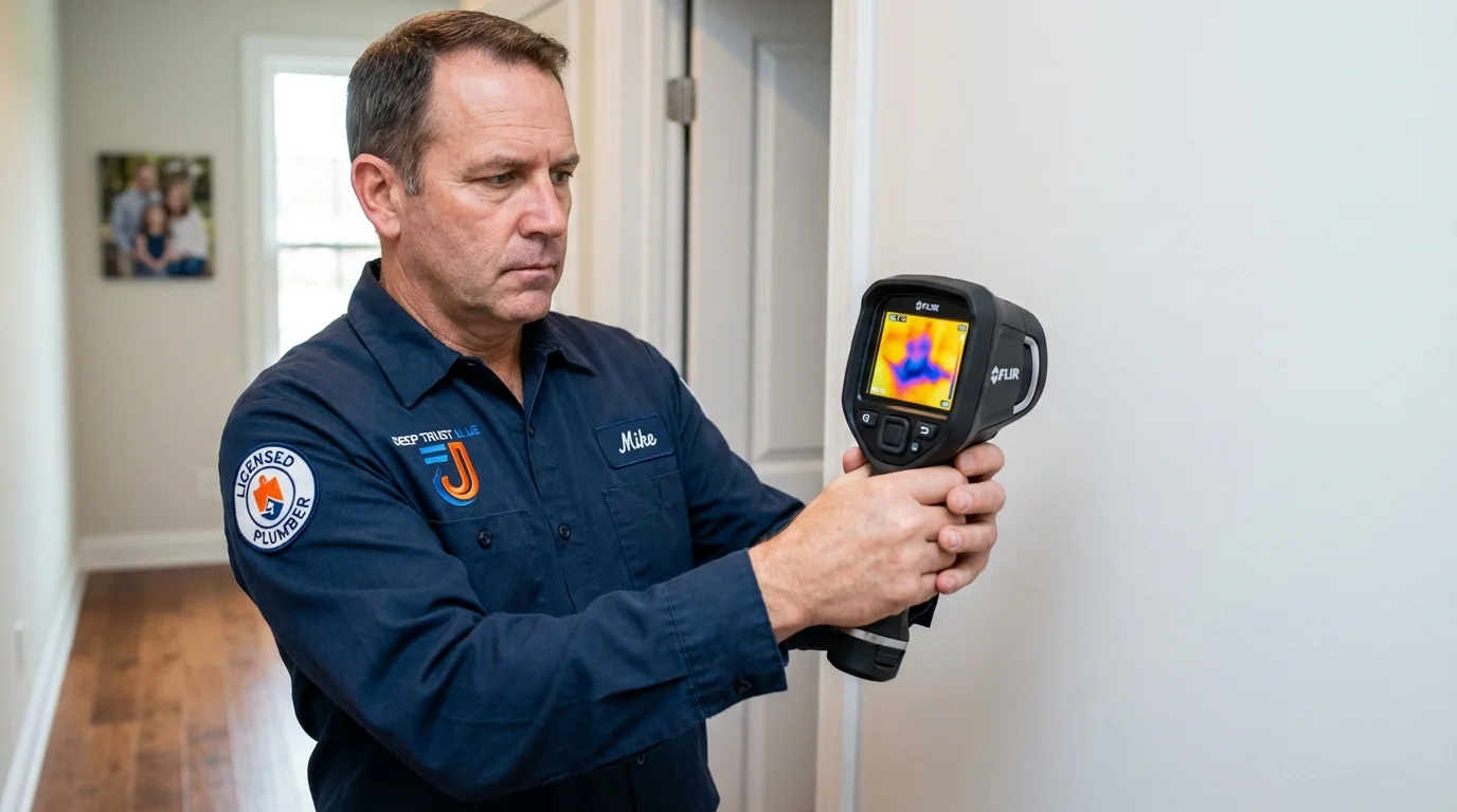 Thermal imaging leak detection by Johns Plumbing LLC in Due West
